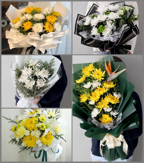 湖北孝感市安陆市开发区席棚社区白事花束代送